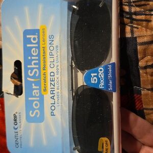 Solar Shield Polarized Clip-On Sunglasses 51 Rec 20